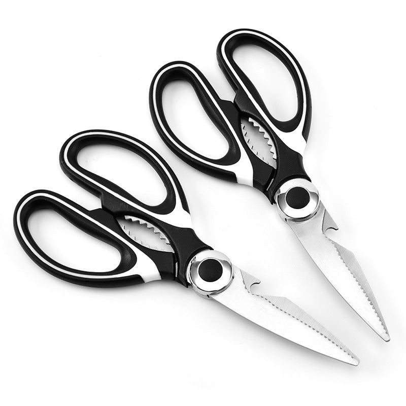Heavy - Duty Kitchen Scissors Set – Dual - Use for Seafood & Cooking, Razor - Sharp Stainless Steel w/ Ergonomic Handle - usaclicknbuy.com