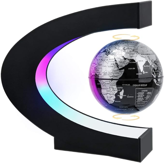 Magnetic Floating Globe – LED Illuminated Rotating Earth with Levitation Technology (Science Gift for Kids/Adults) - usaclicknbuy.com