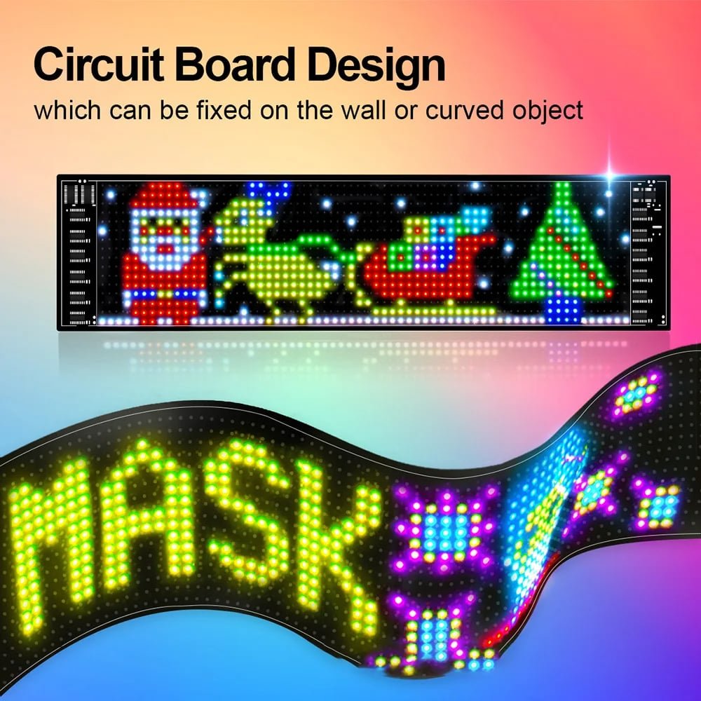 🔥 Ultra - thin flexible Bluetooth LED screen - usaclicknbuy.com