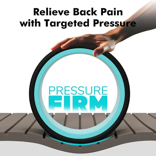 Deep Tissue Foam Roller Wheel – Ergonomic Back & Neck Pain Relief, Trigger Point Massage for Muscle Recovery - usaclicknbuy.com
