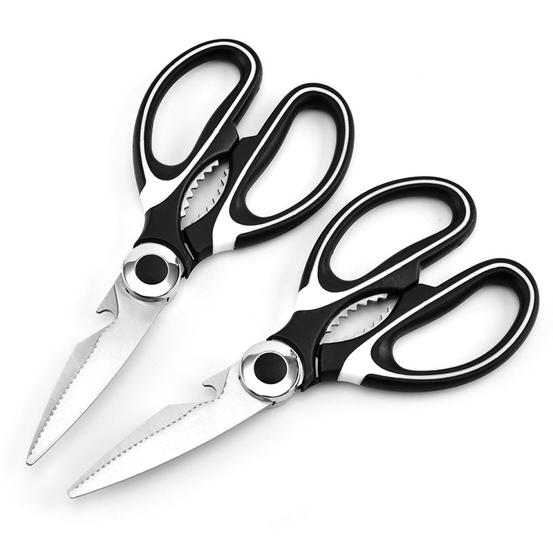 Heavy - Duty Kitchen Scissors Set – Dual - Use for Seafood & Cooking, Razor - Sharp Stainless Steel w/ Ergonomic Handle - usaclicknbuy.com