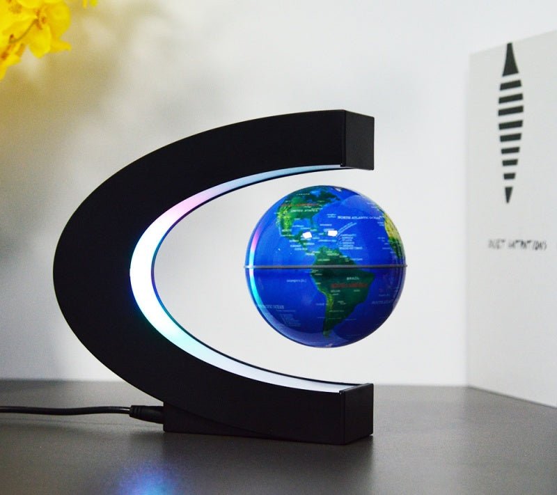 Magnetic Floating Globe – LED Illuminated Rotating Earth with Levitation Technology (Science Gift for Kids/Adults) - usaclicknbuy.com