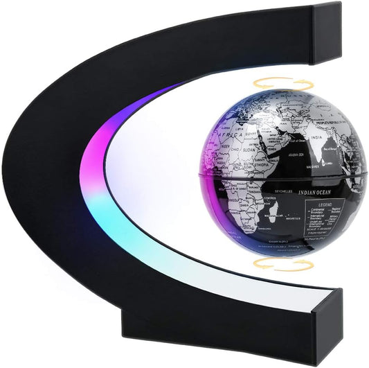 Magnetic Floating Globe – LED Illuminated Rotating Earth with Levitation Technology (Science Gift for Kids/Adults) - usaclicknbuy.com