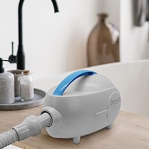Portable Spa Bubble Bath Massager - Waterproof Non - Slip Mat w/ Motorized Pump, Adjustable Bubbles & Remote - usaclicknbuy.com