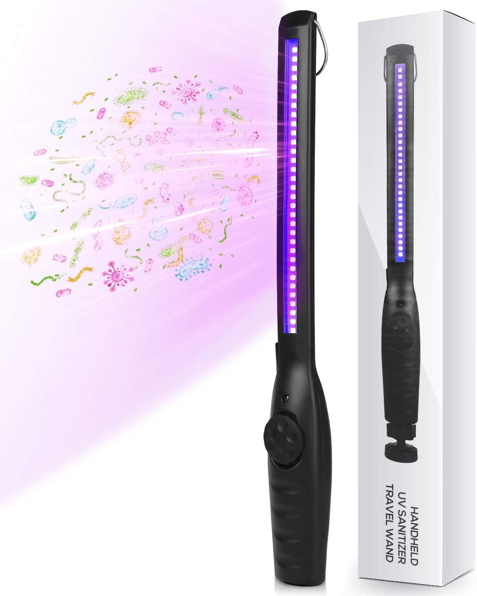 Portable UV Sanitizer Wand - USB Rechargeable Disinfection Lamp for Home, Travel & Car (Kills 99.9% Germs/Viruses) - usaclicknbuy.com