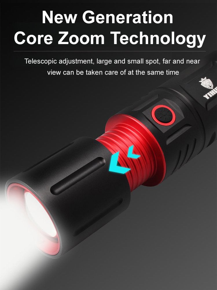 Telescopic Zoom Long - Range Outdoor Flashlight - usaclicknbuy.com