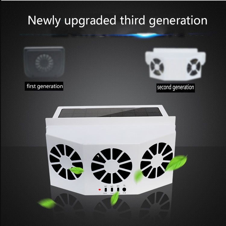 The New Solar Car Cooling Artifact [air circulation exhaust fan] - usaclicknbuy.com