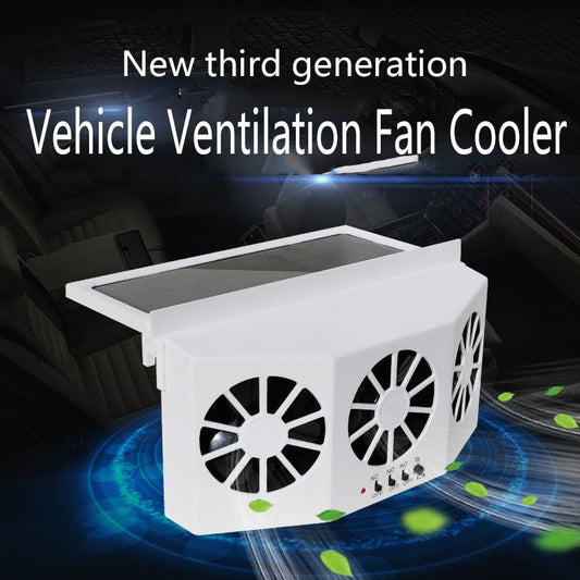 The New Solar Car Cooling Artifact [air circulation exhaust fan] - usaclicknbuy.com