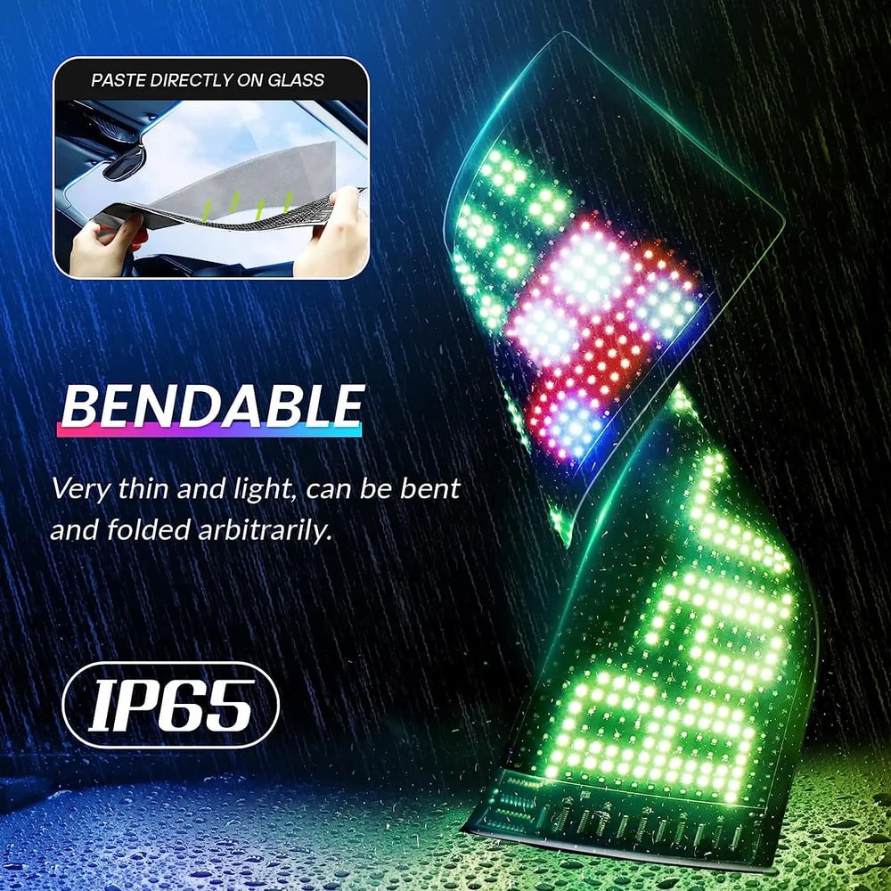 🔥 Ultra - thin flexible Bluetooth LED screen - usaclicknbuy.com